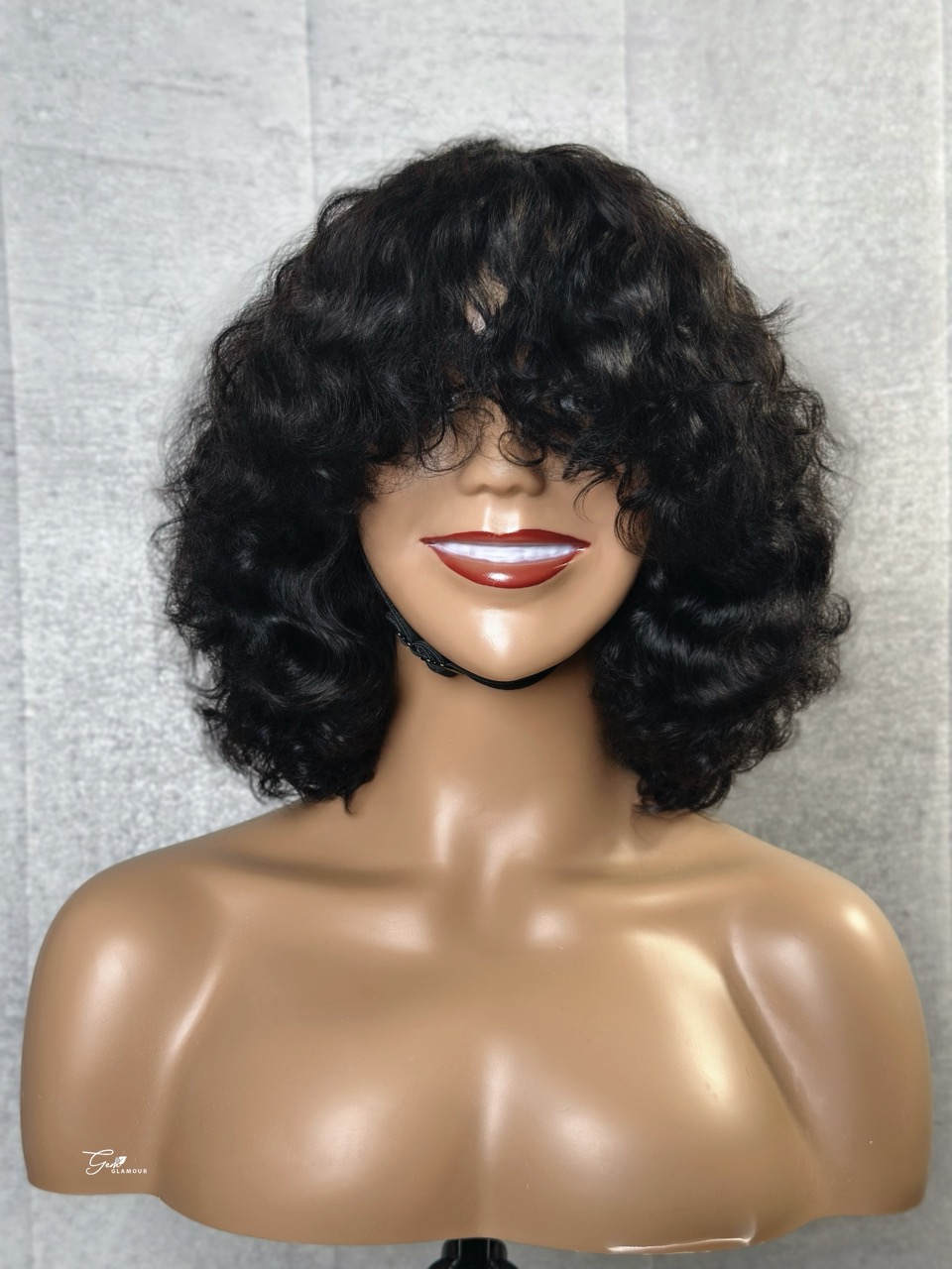 10" curly bob wig